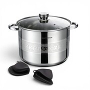 Garnek stalowy gastronomiczny gastro duży 30CM 16.2L indukcja MASTERPAN MP-5148