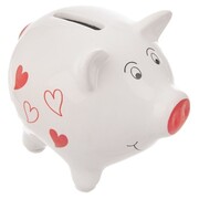 Skarbonka dla dzieci ceramiczna rozbijana nie otwierana świnka 10cm ORION 821658