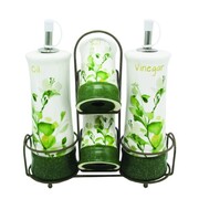 Ceramiczny zestaw do przypraw 5-ele MAESTRO SUMMER MEADOW MR-20032-04s