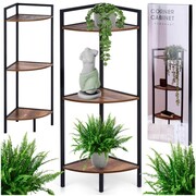 Regał metalowy czarny narożny 23.5x23.5x76cm TRENDS4YOU 568117