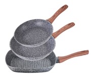 Zestaw patelni 3 ele. 20/24/28 cm BERLINGER HAUS Forest Line BH-1215