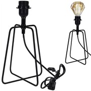 Lampa stołowa metalowa czarna 21cm VILDE 569043