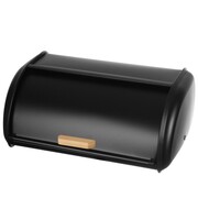 Chlebak metalowy pojemnik na chleb pieczywo bułki 35x24x14.5cm czarny BRUNBESTE BB-7702