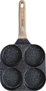 Patelnia marmurkowa 4 w 1 do naleśników jajek placków pancake 18cm CZARNA KLAUSBERG KB-7821