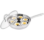 Patelnia stalowa z wkładem do jajek 24cm KLAUSBERG KB-7607