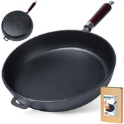 Patelnia żeliwna indukcja na indukcję ciężka CAST LINE duża 30 cm VILDE 199043