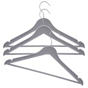 Wieszaki na ubrania szare obrotowe 42.5x24cm 3 sztuki ORION 830750