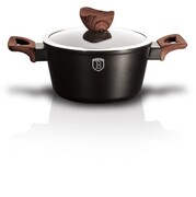 Garnek z powłoką granitową 20cm 2.5L BERLINGER HAUS Ebony Rosewood BH-1716