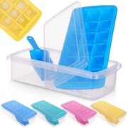 Forma foremka do kostek lodu z pokrywką pojemnik i łopatka na lód kostki EXCELLENT HOUSEWARE 122210