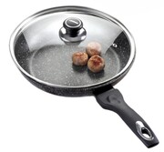 Patelnia marmurowa z pokrywką 20cm na gaz INDUKCJA nieprzywierająca TIROSS TS-1253P