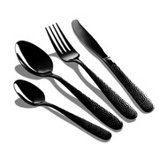 Komplet sztućców 24-ele błyszczące BERLINGER HAUS Shiny Black BH-2620na