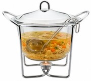Podgrzewacz do jedzenia 4.0L, Waza z łyżką, Naczynie żaroodporne, BRUNBESTE BB-5643