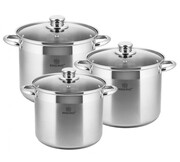 Zestaw garnków KINGHOFF 6 ele. 16l/ 13l/ 11L KH-4312