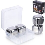 Kostki lodu lodowe stalowe wielorazowe do chłodzenia drinków napojów EXCELLENT HOUSEWARE 259365