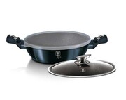 Garnek płaski z powłoką granitową 3.8L 28cm BERLINGER HAUS Metallic Aquamarine BH-6794