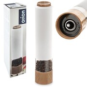 Młynek do soli i pieprzu przypraw elektryczny LED biały 23cm ORION 130232