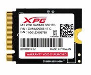 Dysk SSD XPG GAMMIX S55 1TB PCIe 4x4 5/3.7MB/s M2230 Adata SGAMMIXS55-1T-C