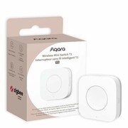 Aqara Wireless Mini Switch T1 | Przełącznik bezprzewodowy | Biały, 1 przycisk AQARA BAT-WB-R02D