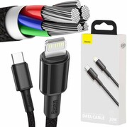 Baseus Kabel USB-C do Lightning High Density Braided, 20W, 5A, PD, 1m (czarny) CATLGD-01 - zdjęcie 1