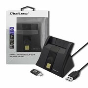 Qoltec Inteligentny czytnik chipowych kart ID | USB 2.0 | Plug&play Qoltec 50643