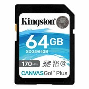 Kingston Canvas Go! Plus SD 64GB (170R/70W) (SDG3/64GB) - zdjęcie 1