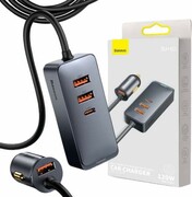 Ładowarka samochodowa Baseus CCBT-B0G Share Togheter 4x USB USB-C 120W Powe Delivery Quick Charge 4.0 - zdjęcie 1