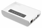 Serwer sieciowy wielofunkcyjny, bezprzewodowy 2-portowy, USB 2.0, 300Mbps Digitus DN-13024
