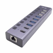 Hub USB 3.0/USB-C 9 portów LAN + Power Adapter 60W i-tec CACHARGEHUB9LAN