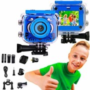 Extralink Kids Camera H18 Niebieska | Kamera | 1080P 30fps, IP68, wyświetlacz 2.0
