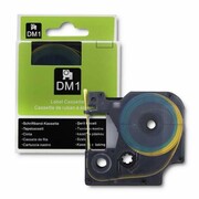 Qoltec Rurka termokurczliwa do drukarek DYMO D1/DM1 | 12mm*1.5m | Żółta | Czarny nadruk Qoltec 1041364461