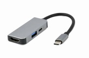 Hub USB-C PD HDMI USB 3.1 Gembird A-CM-COMBO3-02