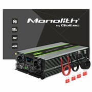 Przetwornica napięcia Monolith | 3000W | 6000W | 24V na 230V | Czysty Sinus | LCD Qoltec 51923