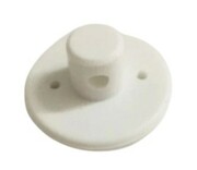 Uchwyt kablowy silikonowy ozdobny biały