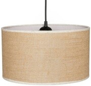 Lampa wisząca z abażurem BOHO juta walec 30cm ZLA7230