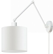 Kinkiet loft łamany metalowy abażur walec biały Deluxe