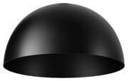 Klosz metalowy czarny okrągły kopuła loft E27