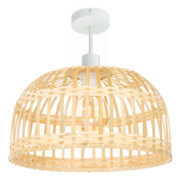 Lampa sufitowa bambusowa półplafon TH10 biały