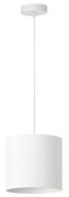 Lampa wisząca z abażurem ORO Deluxe biała 20cm ZLA7231