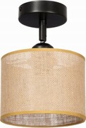 Lampa metalowa regulowana juta abażur Natural boho kaszmir