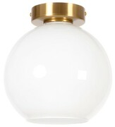 Plafon złoty szklana mleczna kula MADRID