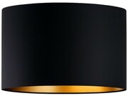 Abażur walec Oro Deluxe czarny złoty środek 30cm ZLA7229