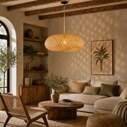 Lampa wisząca BOHO bambusowa NUSA 50cm Juta