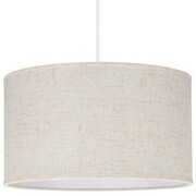 Lampa wisząca z abażurem walec len 30cm WSC006