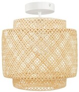 Lampa sufitowa bambusowa półplafon TH36 biały
