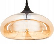 Lampa sufitowa wisząca szklana złota amber Cairo