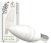 Żarówka LED świeczka E14 8W=60W Ciepła