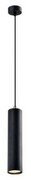 Lampa wisząca czarna oprawa GU10 Tubo