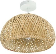 Lampa sufitowa bambusowa półplafon DMT56 biały