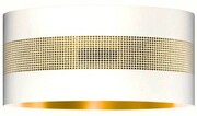 Abażur walec ażurowy Oro Deluxe biały złoty środek 40cm ZLA7228