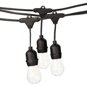 Girlanda ogrodowa zwieszana 10m 20 żarówek LED czarna